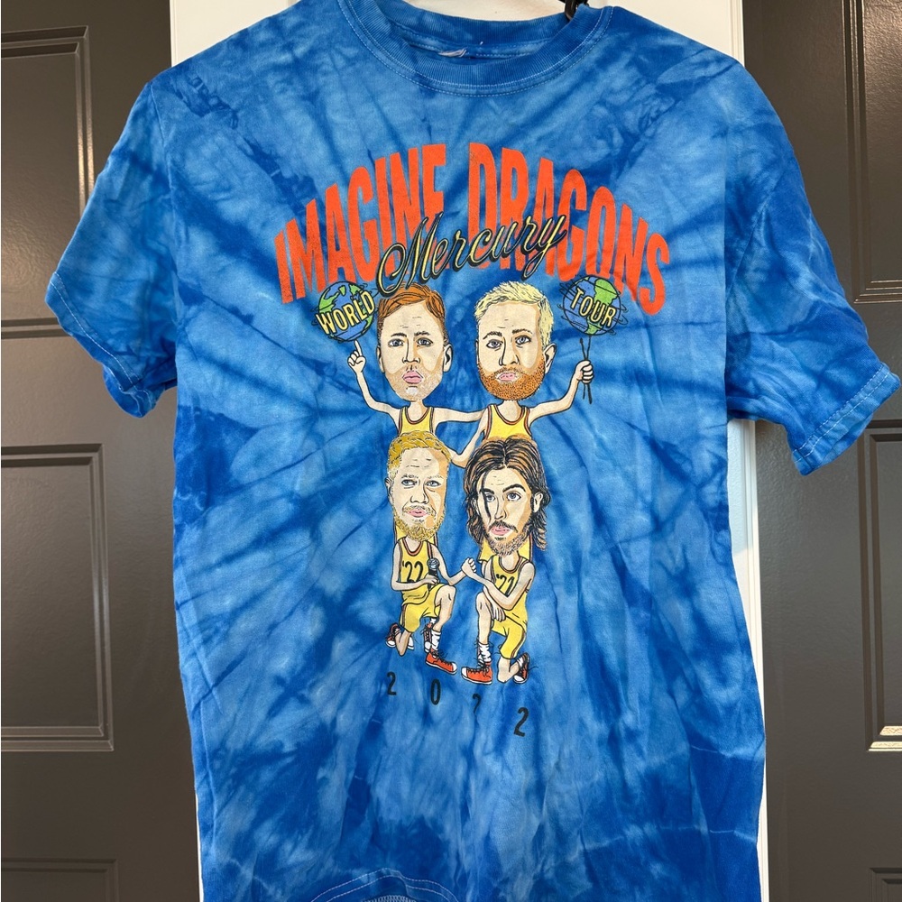 Imagine Dragons Blue Tie-Dye Tour T-Shirt